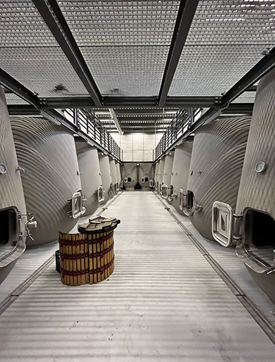 Bioclimatic winery in Tinos